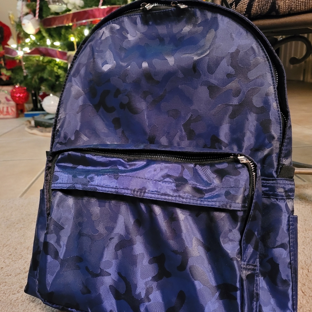 Slate and Stone blue camouflage backpack